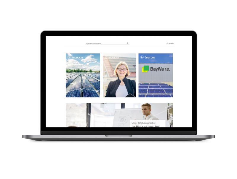 BayWa r.e. B2B-Onlineshop