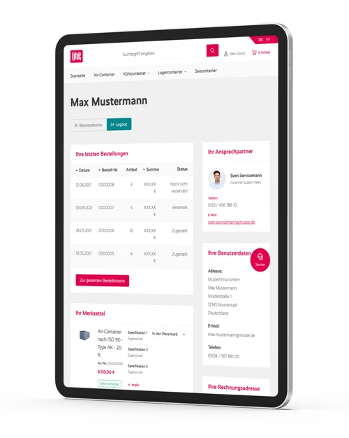 ONE EXPERIENCE B2B ERP-Edition